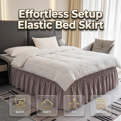 🔥Now on sale-Effortless Setup Elastic Bed Skirt