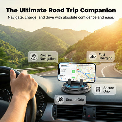 📱2-in-1 Car Phone Holder + Parking Number Plate – 360° rotation, fits heavy-duty cases. 🚗