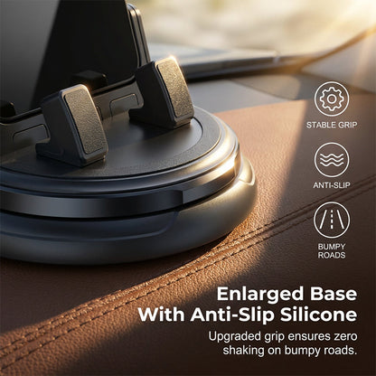 📱2-in-1 Car Phone Holder + Parking Number Plate – 360° rotation, fits heavy-duty cases. 🚗