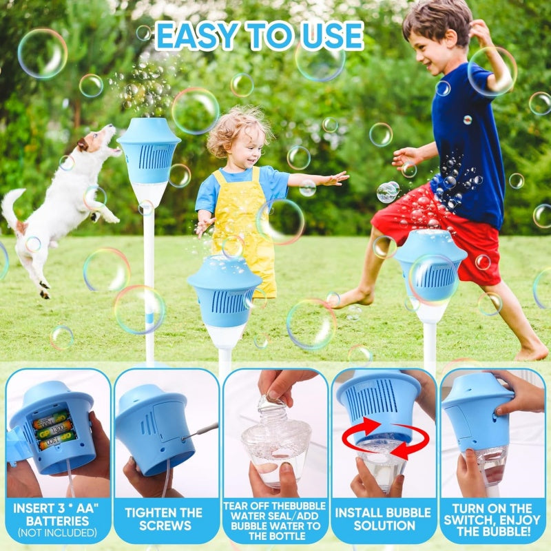 🎈5Automatic Handheld Bubble Machine for Kids – One-Touch Operation, Rich Bubbles & Portable Design