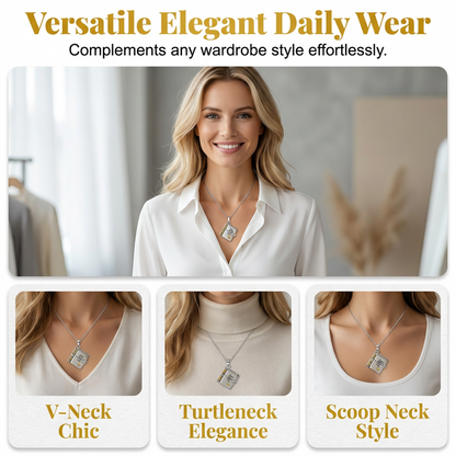 Mother's Day Engraved Book Necklace