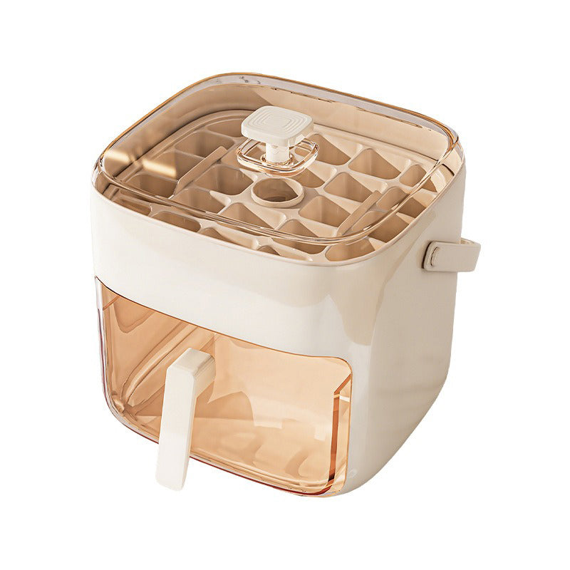 2-in-1 Ice Cube Maker with Storage Bin