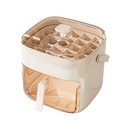 2-in-1 Ice Cube Maker with Storage Bin