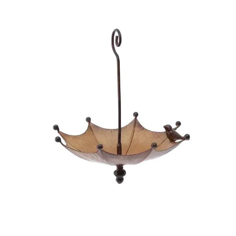 🐦Hanging Umbrella Bird Feeder & Bath – Dual-Use, Rust-Resistant, Vintage Style & Perfect for Garden Decor ☂️