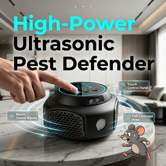 ⚡【High-Power Ultrasonic Pest Repeller】— Rats and cockroaches will leave on their own—no chemicals, no killing! 🚫🐭