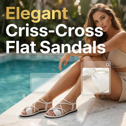 🏖️Women's Criss-Cross Strap Flat Sandals