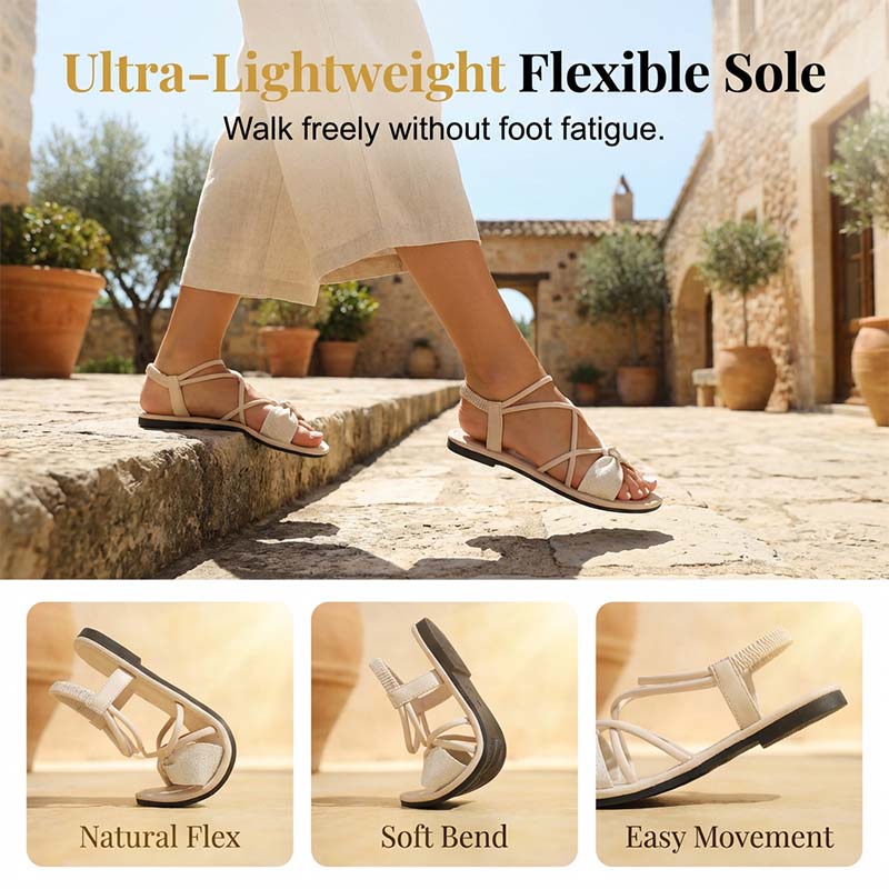 🏖️Women's Criss-Cross Strap Flat Sandals
