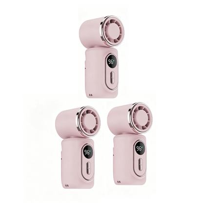 Portable Clip-On Fan with LED Display