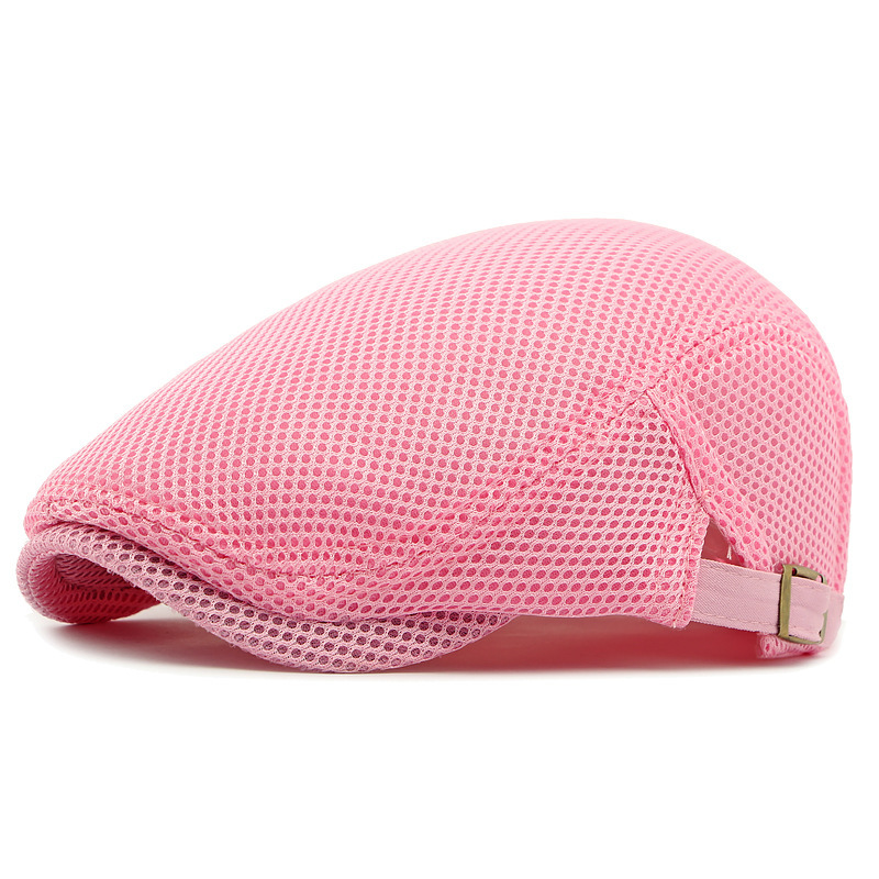 🧢Breathable Flat Cap with Adjustable Strap – Mesh Fabric, Classic Ivy Style & Built-in Sweatband – All-Day Comfort🌞