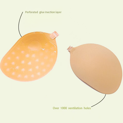 💎 Front Clasp Sticky Push-Up Bra | Deep Plunge Reusable Adhesive Bra Cups