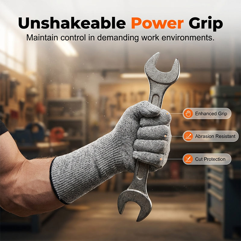 Level 5 Cut Resistant Safety Work Gloves
