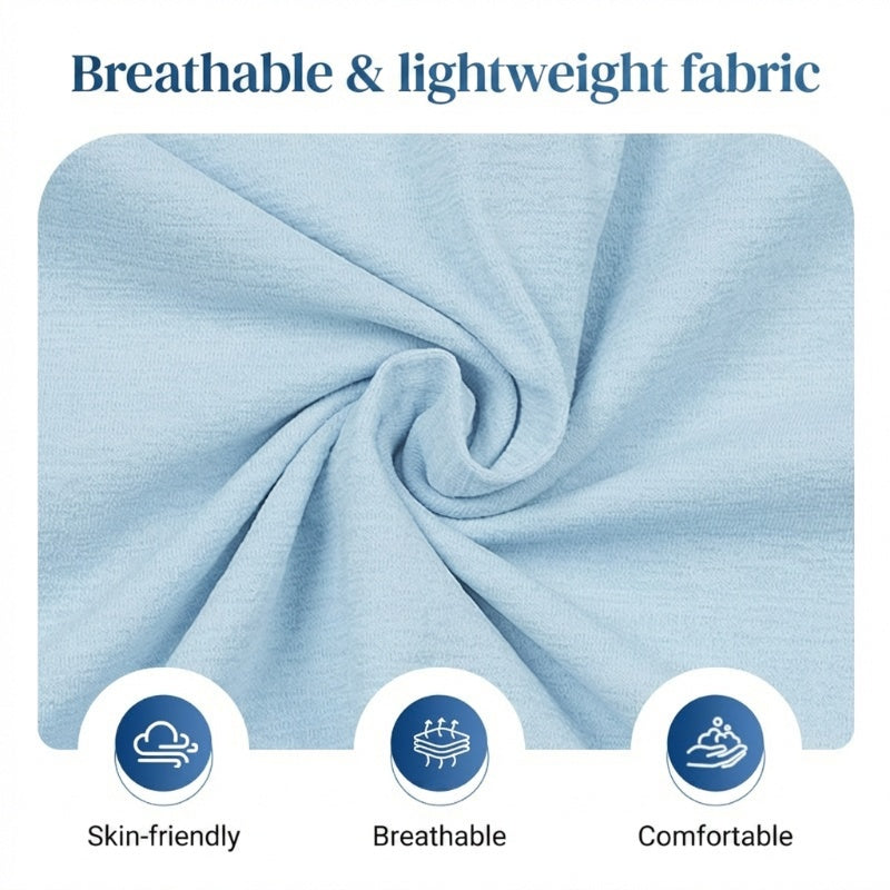 🔥Women's 2-Piece Set – Layered Asymmetrical Tunic Top & Printed Wide Leg Pants, Breathable Polyester ✨