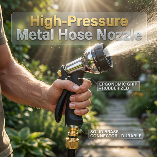 🔫Heavy-Duty Metal Garden Hose Nozzle Sprayer