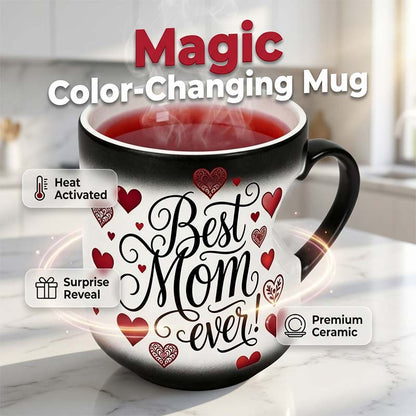 ☕️ Heat-Activated "Best Mom Ever" Color-Changing Mug 💖 Magic Mug Mother's Day Gift