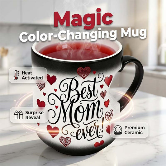 ☕️ Heat-Activated "Best Mom Ever" Color-Changing Mug 💖 Magic Mug Mother's Day Gift