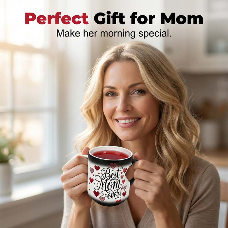 ☕️ Heat-Activated "Best Mom Ever" Color-Changing Mug 💖 Magic Mug Mother's Day Gift