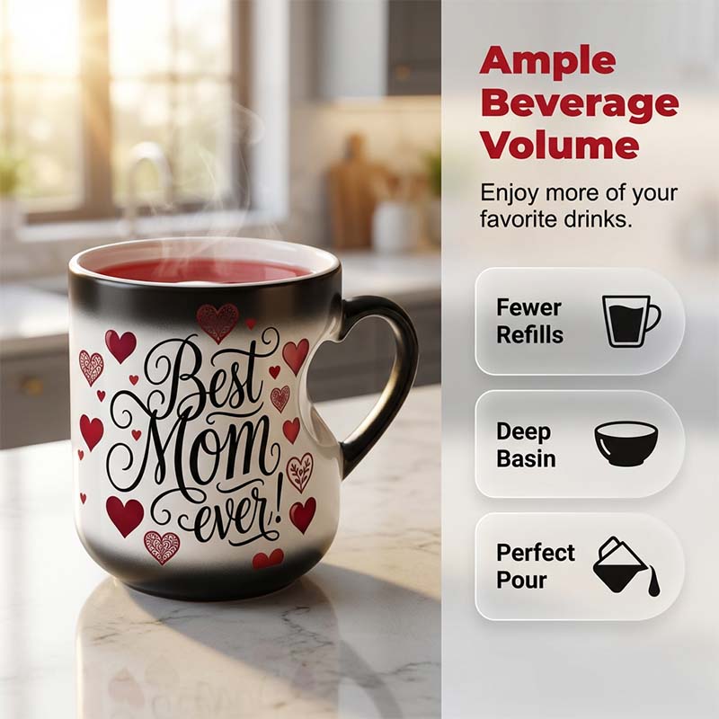 ☕️ Heat-Activated "Best Mom Ever" Color-Changing Mug 💖 Magic Mug Mother's Day Gift