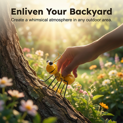 Colorful Metal Ant Garden Statue