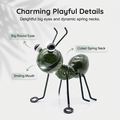 Colorful Metal Ant Garden Statue