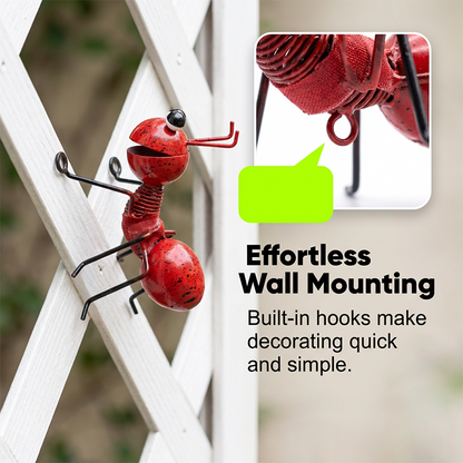 Colorful Metal Ant Garden Statue