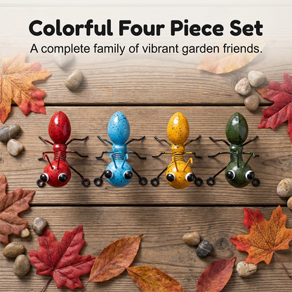Colorful Metal Ant Garden Statue
