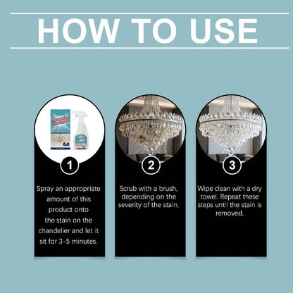 ✨ Light Fixture Cleaning Spray – No Residue, Protects Metal ✨