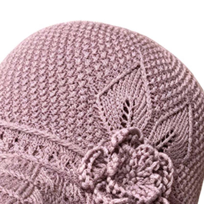🥳SUMMER HOT SALE🔥Women's Crochet Bucket Hat with Flower Accent