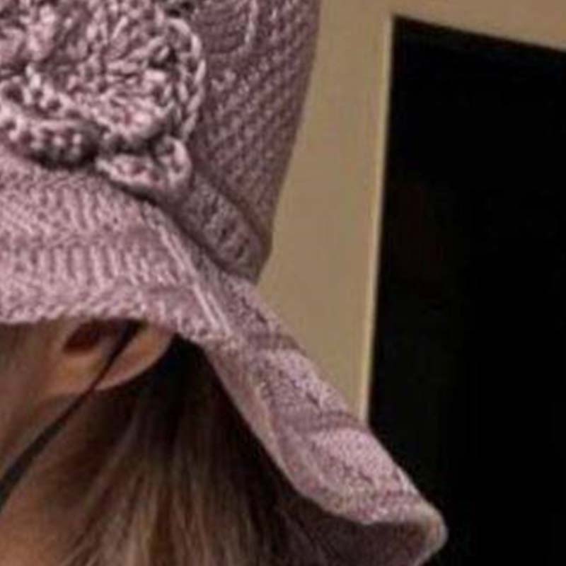 🥳SUMMER HOT SALE🔥Women's Crochet Bucket Hat with Flower Accent