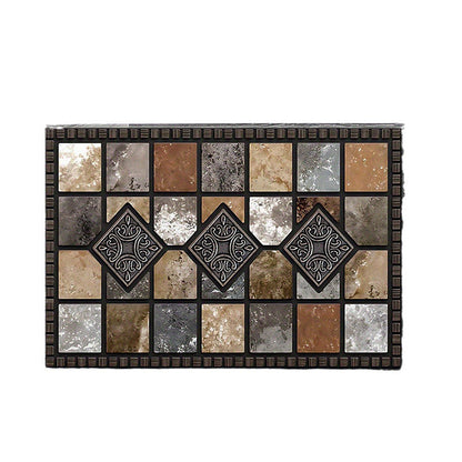 Geometric Stone Pattern Doormat