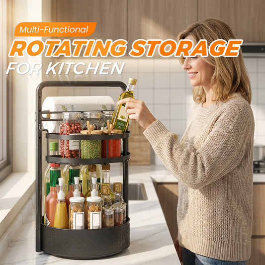 🥳Multi-Functional Rotating Storage for Kitchen🍹