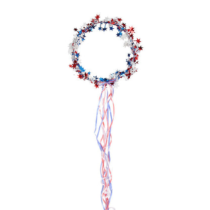 Independence Day Star Headband with Ribbons