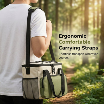 Large Capacity Insulated Cooler Bag for Picnics & Outdoors – Keeps Food & Drinks Cold for Hours 🧺