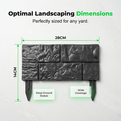 👁️Interlocking Faux Stone Garden Edging