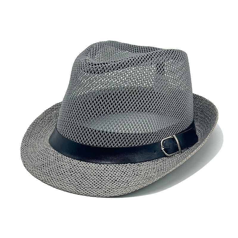 Summer Straw Fedora Sun Hat with Stylish Buckle Band🎩
