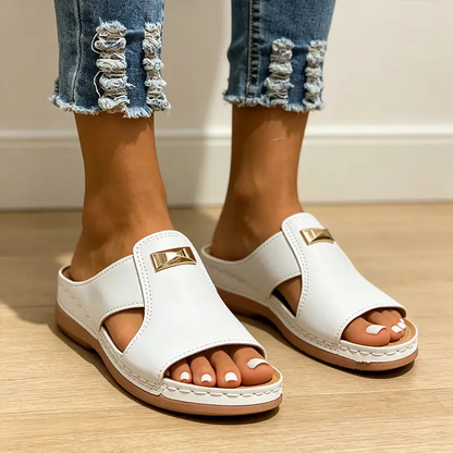 Women's Stylish Peep-Toe Wedge Sandals👡