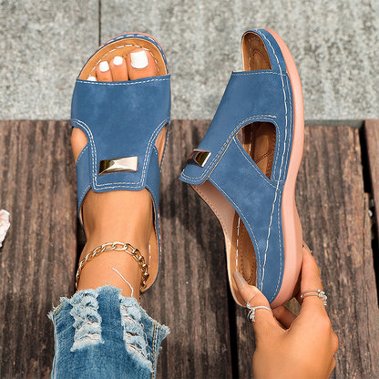 Women's Stylish Peep-Toe Wedge Sandals👡
