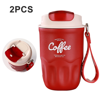☕ 316 Stainless Steel Coffee Vacuum Flask with Smart Temperature Display 🌡️