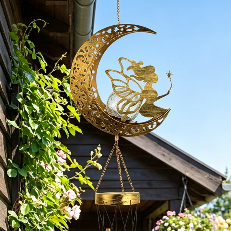Decorative Solar Wind Chime Hanging Light