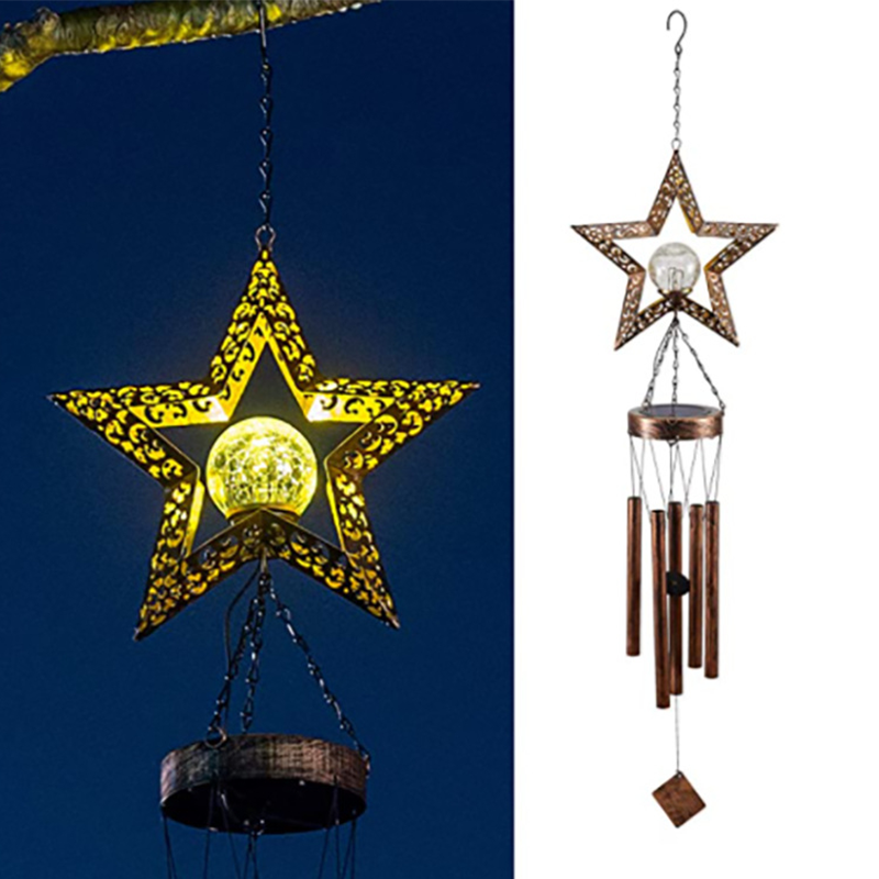Decorative Solar Wind Chime Hanging Light