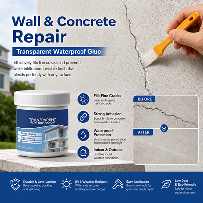 Transparent Waterproof Sealant with Brush