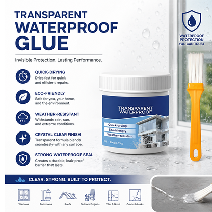 Transparent Waterproof Sealant with Brush