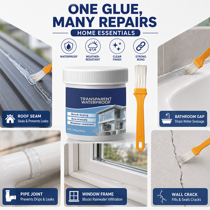 Transparent Waterproof Sealant with Brush