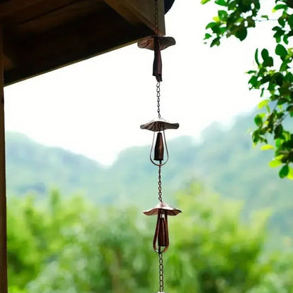 Decorative Mushroom Rain Chain for Gutter