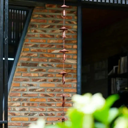 Decorative Mushroom Rain Chain for Gutter