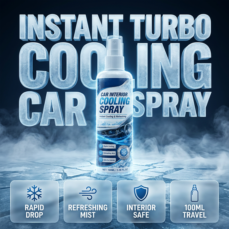 Instant Turbo Car Cooling Spray | Rapid Interior Temperature Reducer | Safe Auto AC Booster & Heat Neutralizer🚗❄️