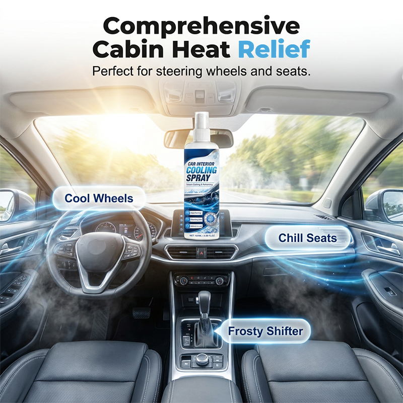 Instant Turbo Car Cooling Spray | Rapid Interior Temperature Reducer | Safe Auto AC Booster & Heat Neutralizer🚗❄️