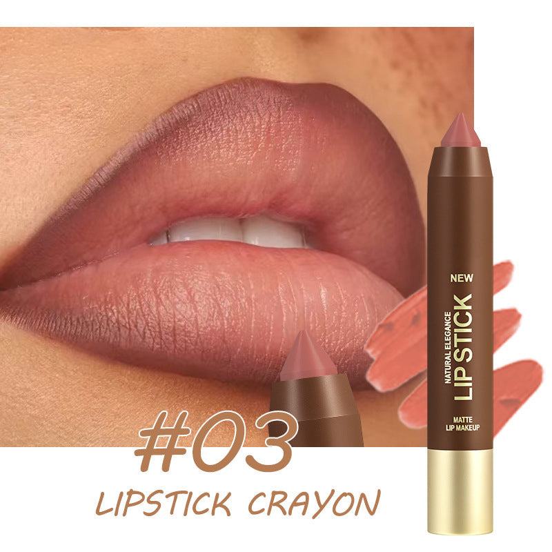 Long-Lasting Matte Lip Crayon for Women | 2-in-1 Liner & Lipstick | Hydrating & Non-Drying | Precision Triangular Tip | 6 Colors ✨