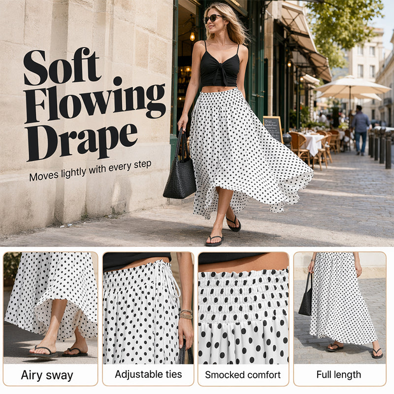 Women's Polka Dot Midi Skirt🌟👗