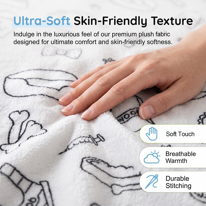🎨✨Creative Cozy Coloring Blanket Kit – DIY Art & Relaxation Activity