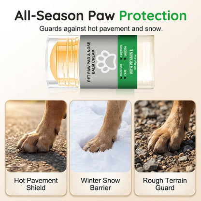 🔥 Moisturizing Pet Paw Balm Stick – Coconut & Beeswax, Lick-Safe, No-Mess 🐾